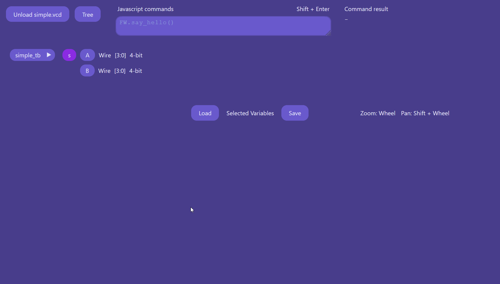 Fastwave - Javascript commands